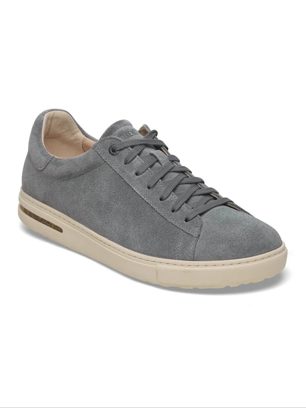 New Birkenstock Basalt Gray Bend Low Suede Leather Sneaker Shoes 41 8.5 - Picture 2 of 13